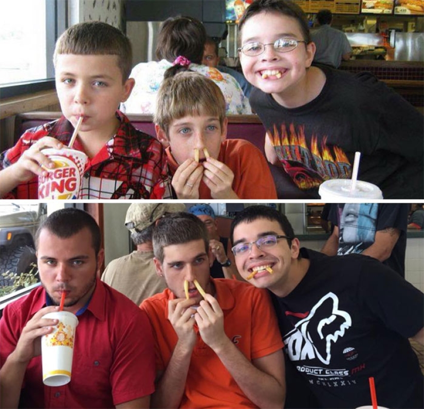 Lo que ha crecido, ha crecido: los 19 mejores intentos de reproducir fotos de niños