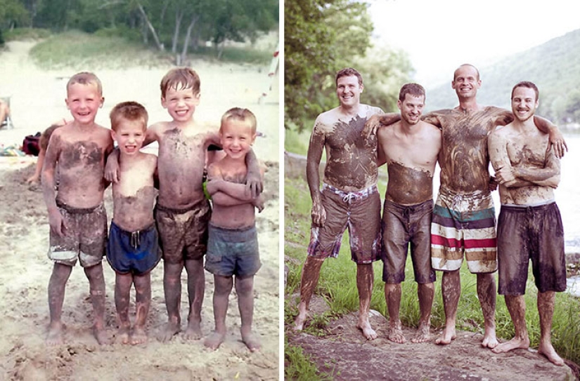 Lo que ha crecido, ha crecido: los 19 mejores intentos de reproducir fotos de niños