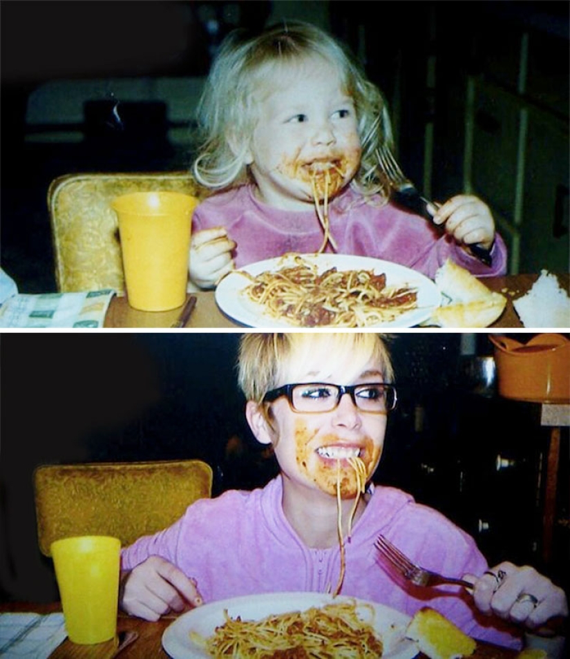 Lo que ha crecido, ha crecido: los 19 mejores intentos de reproducir fotos de niños
