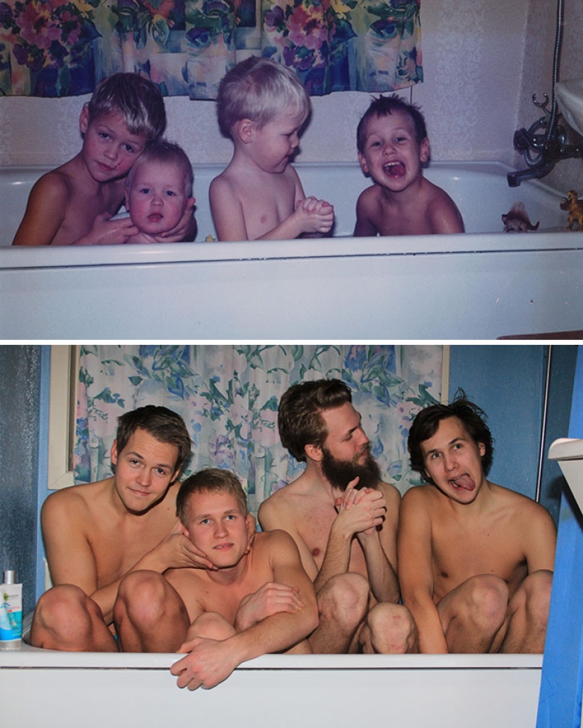 Lo que ha crecido, ha crecido: los 19 mejores intentos de reproducir fotos de niños