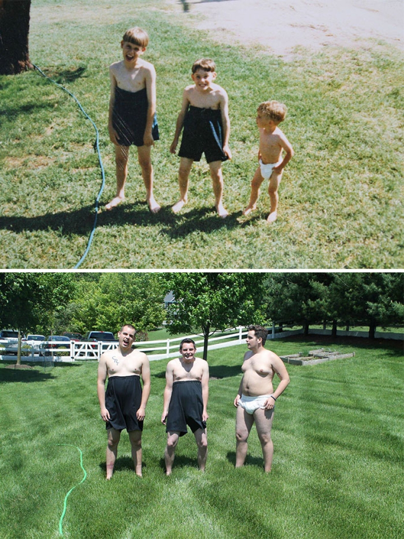 Lo que ha crecido, ha crecido: los 19 mejores intentos de reproducir fotos de niños