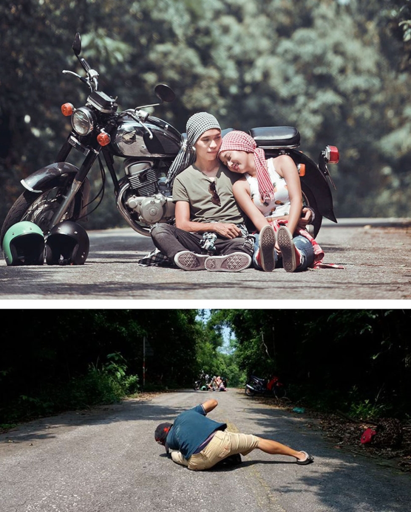 Lo que sucede detrás de escena de las sesiones de fotos más bellas Lo que sucede detrás de escena de las sesiones de fotos más bellas