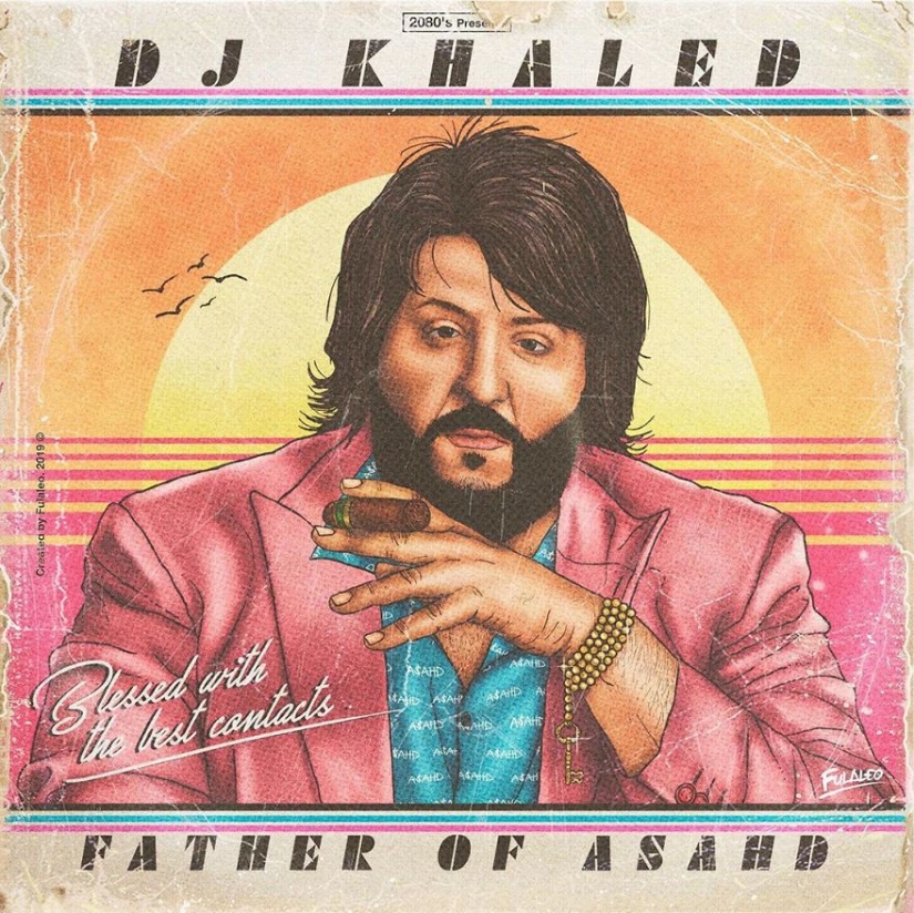 "Long live my mustache!": what would modern stars look like in the 80s