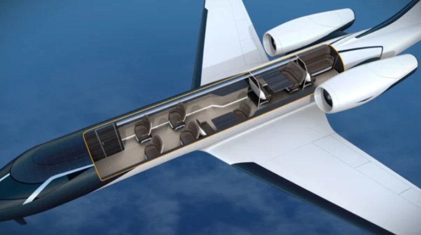 Los franceses están construyendo un avión sin ojos de buey, pero con una vista impresionante desde la cabina