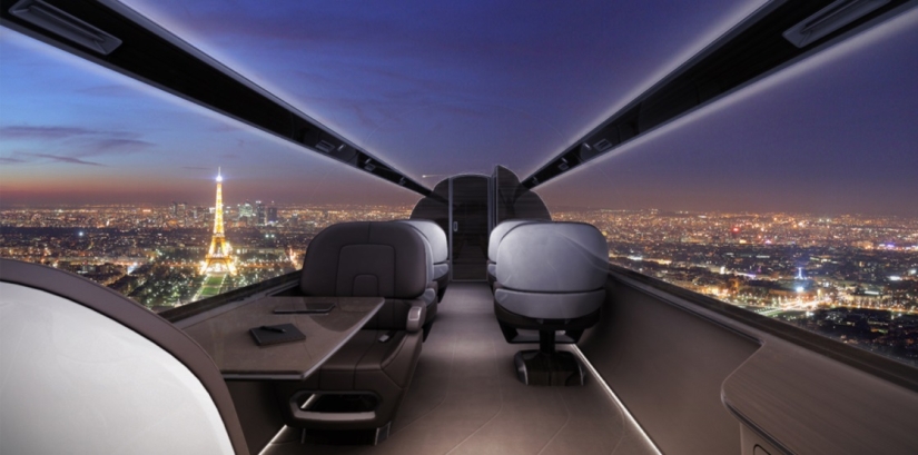 Los franceses están construyendo un avión sin ojos de buey, pero con una vista impresionante desde la cabina