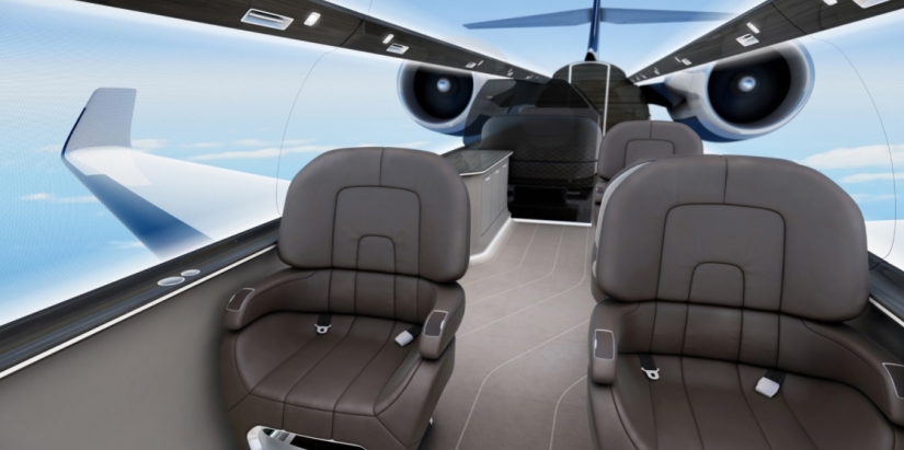 Los franceses están construyendo un avión sin ojos de buey, pero con una vista impresionante desde la cabina