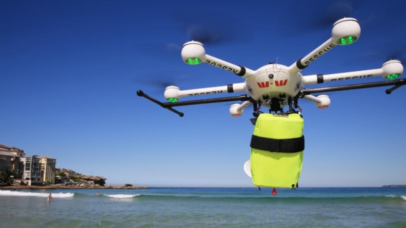 Los rescatistas de Malibu ya no están en el negocio: en Australia, un dron salvó a personas que se ahogaban por primera vez