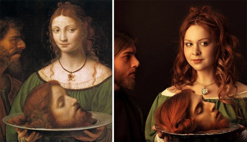 Los usuarios de VKontakte han recreado pinturas de la época clásica
