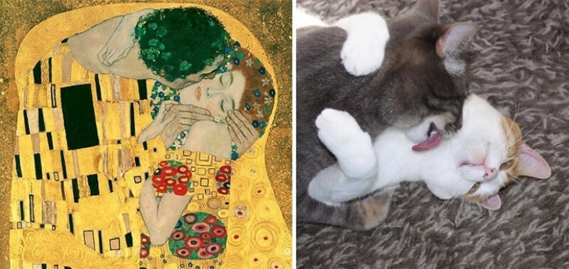 Los usuarios de VKontakte han recreado pinturas de la época clásica
