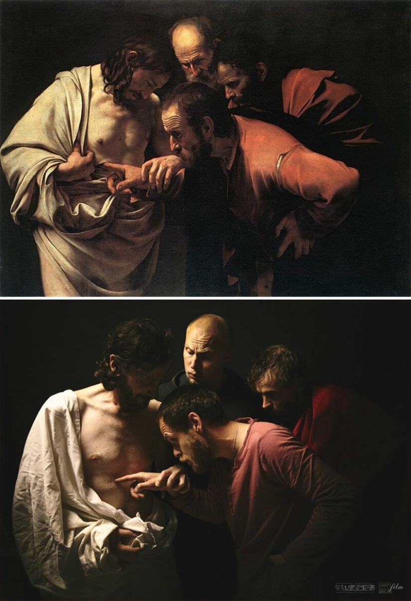 Los usuarios de VKontakte han recreado pinturas de la época clásica