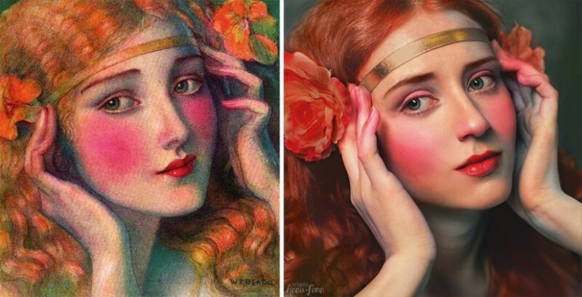 Los usuarios de VKontakte han recreado pinturas de la época clásica