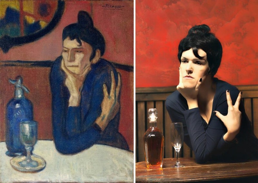 Los usuarios de VKontakte han recreado pinturas de la época clásica