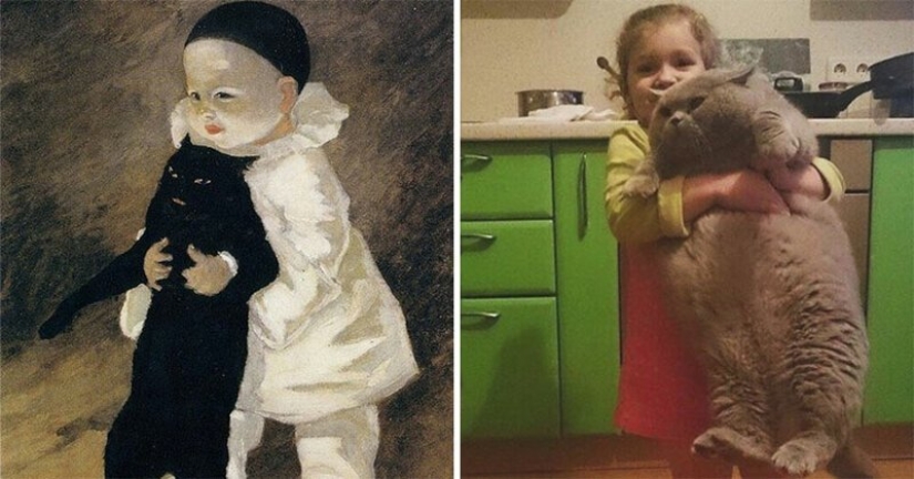 Los usuarios de VKontakte han recreado pinturas de la época clásica