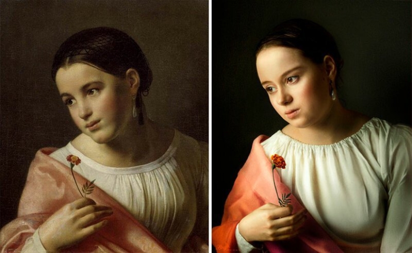 Los usuarios de VKontakte han recreado pinturas de la época clásica