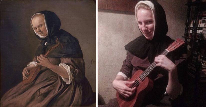 Los usuarios de VKontakte han recreado pinturas de la época clásica