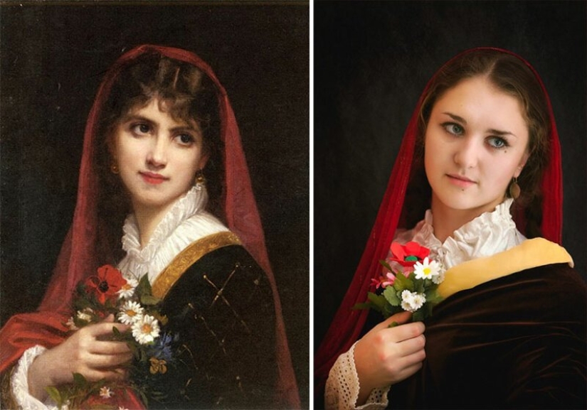 Los usuarios de VKontakte han recreado pinturas de la época clásica