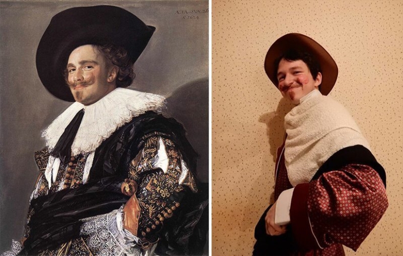 Los usuarios de VKontakte han recreado pinturas de la época clásica