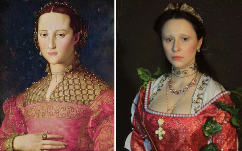 Los usuarios de VKontakte han recreado pinturas de la época clásica
