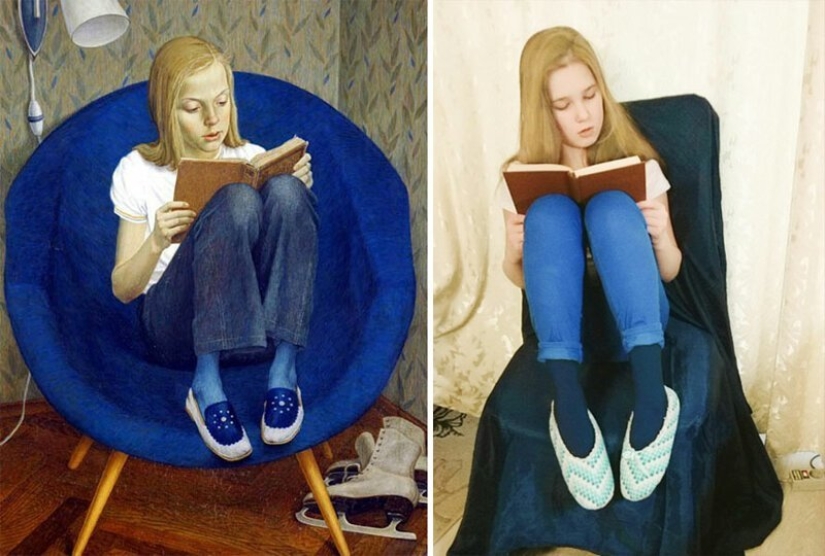 Los usuarios de VKontakte han recreado pinturas de la época clásica