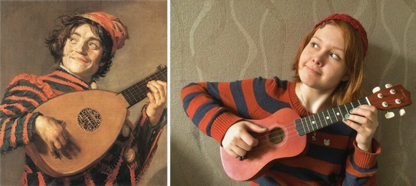 Los usuarios de VKontakte han recreado pinturas de la época clásica
