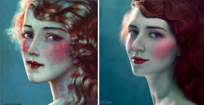 Los usuarios de VKontakte han recreado pinturas de la época clásica