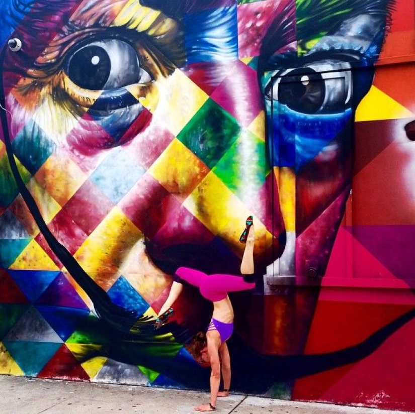 Love and yoga can be practiced everywhere Love and yoga can be practiced everywhere