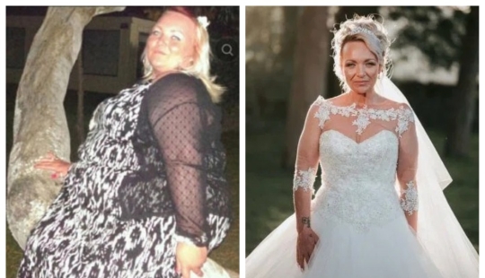 Love as the best diet: a British woman lost 63 kg before the wedding
