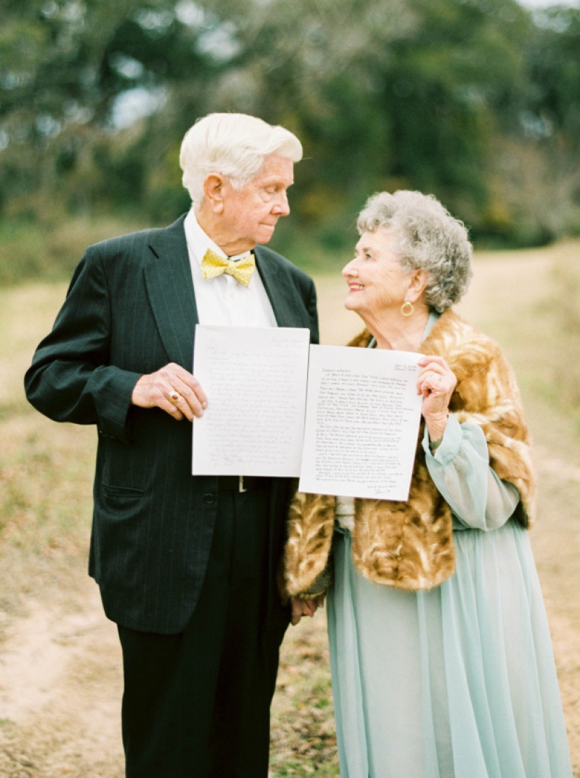 Love does not rust: a photo shoot of lovers who have been married for 63 years