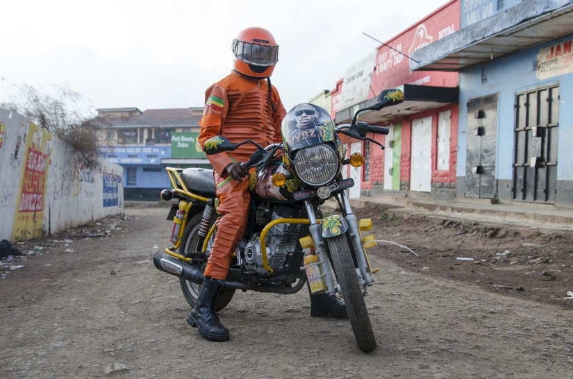 Mad Max and other tuned motorcycle taxi drivers from Nairobi