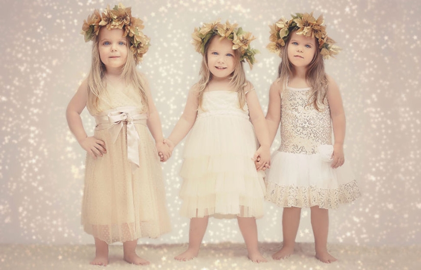 Mamá toma fotos de sus hijas trillizas mientras crecen, y es adorable Mamá toma fotos de sus hijas trillizas mientras crecen, y es adorable