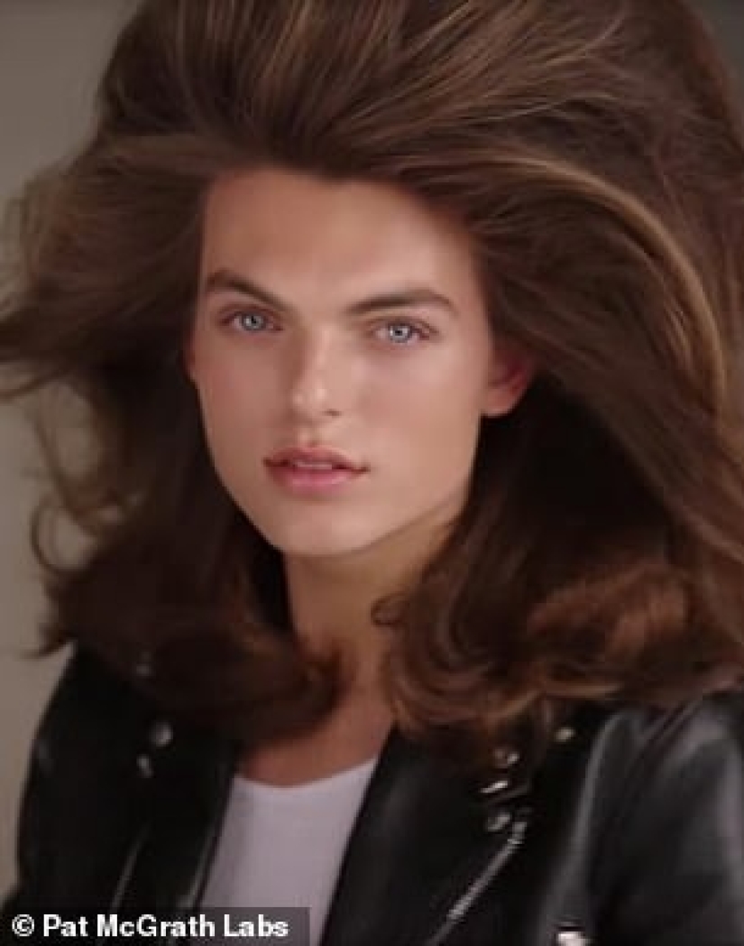 Mama's boy: Damian Hurley looks like his mother in a new photo shoot