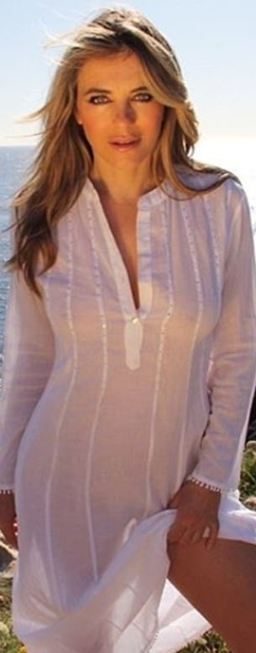 Mama's boy: Damian Hurley looks like his mother in a new photo shoot
