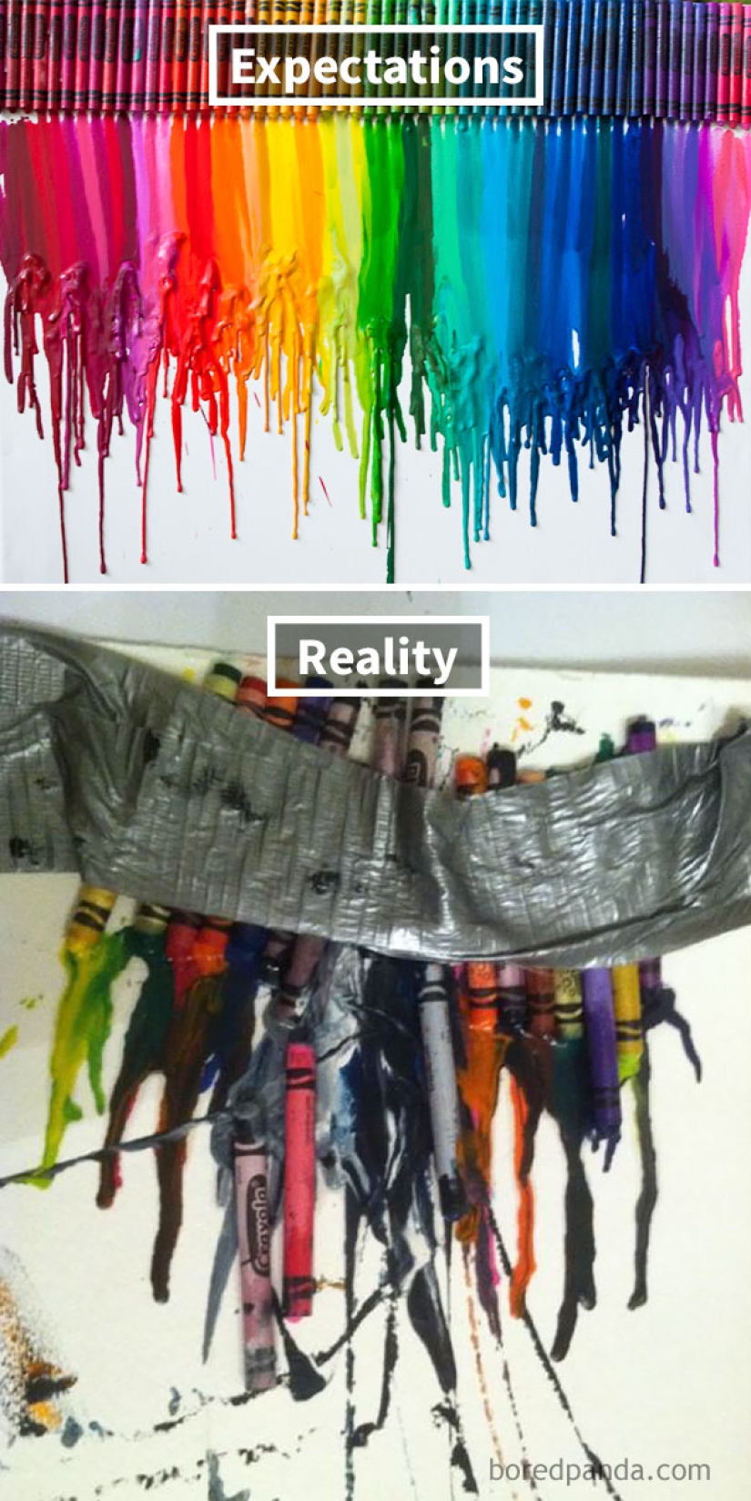 Manualidades creativas con sus manos: las expectativas y la realidad