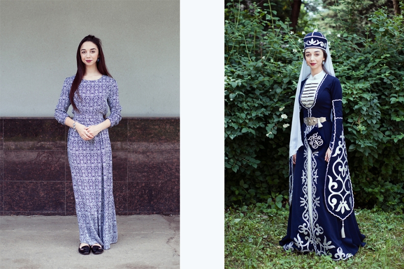 Mapeo del Cáucaso: cómo cambia una persona cuando se pone un traje nacional