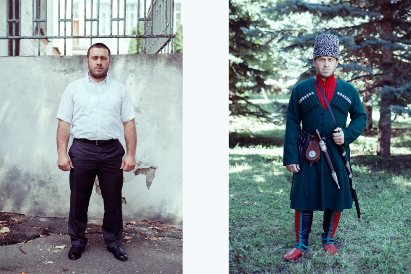 Mapping the Caucasus: how a person changes when he puts on a national costume