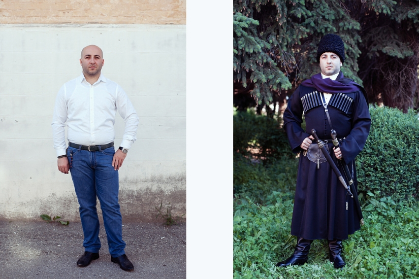 Mapping the Caucasus: how a person changes when he puts on a national costume
