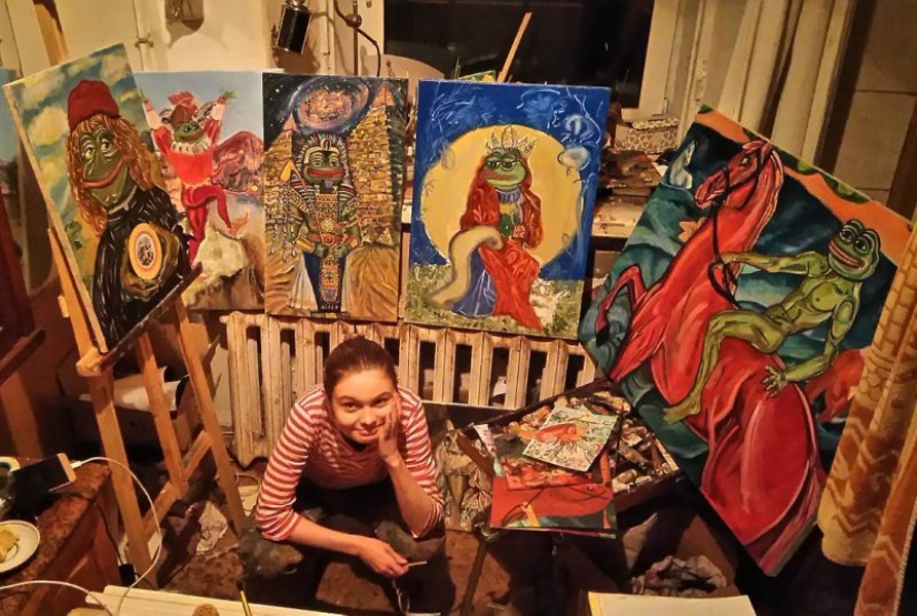 Michelangelo: an artist from St. Petersburg creates copies of world masterpieces with an Internet meme