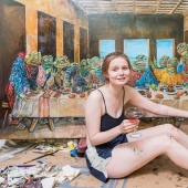 Michelangelo: an artist from St. Petersburg creates copies of world masterpieces with an Internet meme Michelangelo: an artist from St. Petersburg creates copies of world masterpieces with an Internet meme