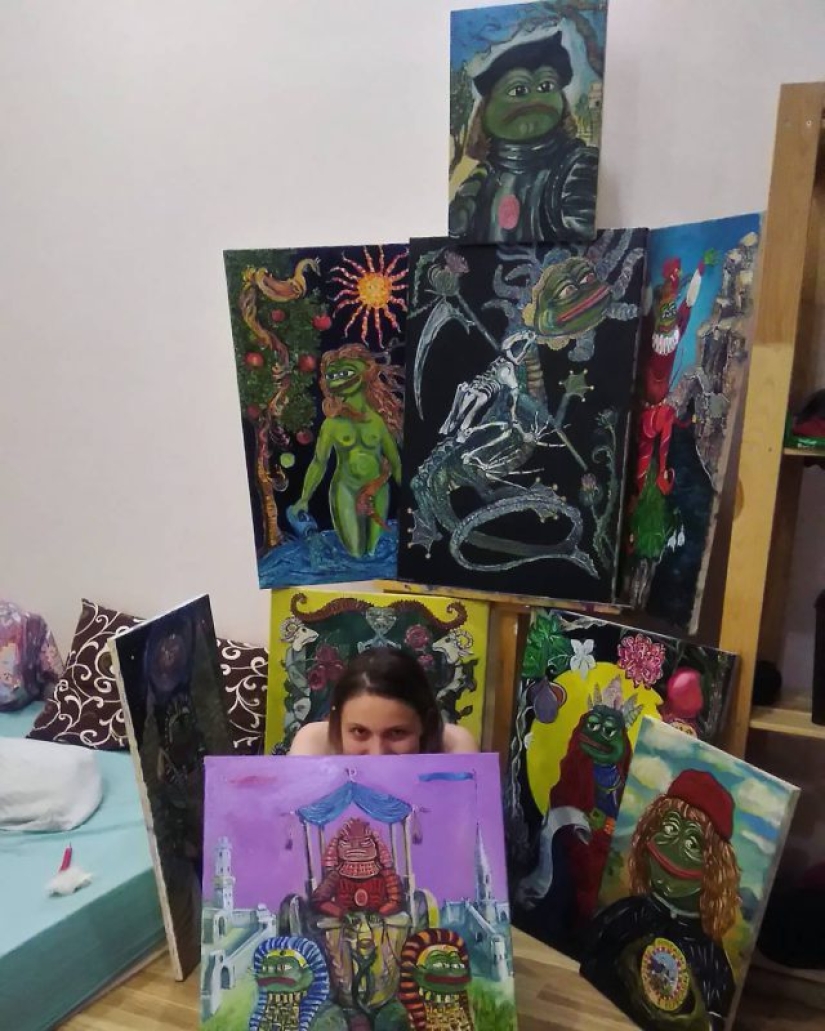 Michelangelo: an artist from St. Petersburg creates copies of world masterpieces with an Internet meme