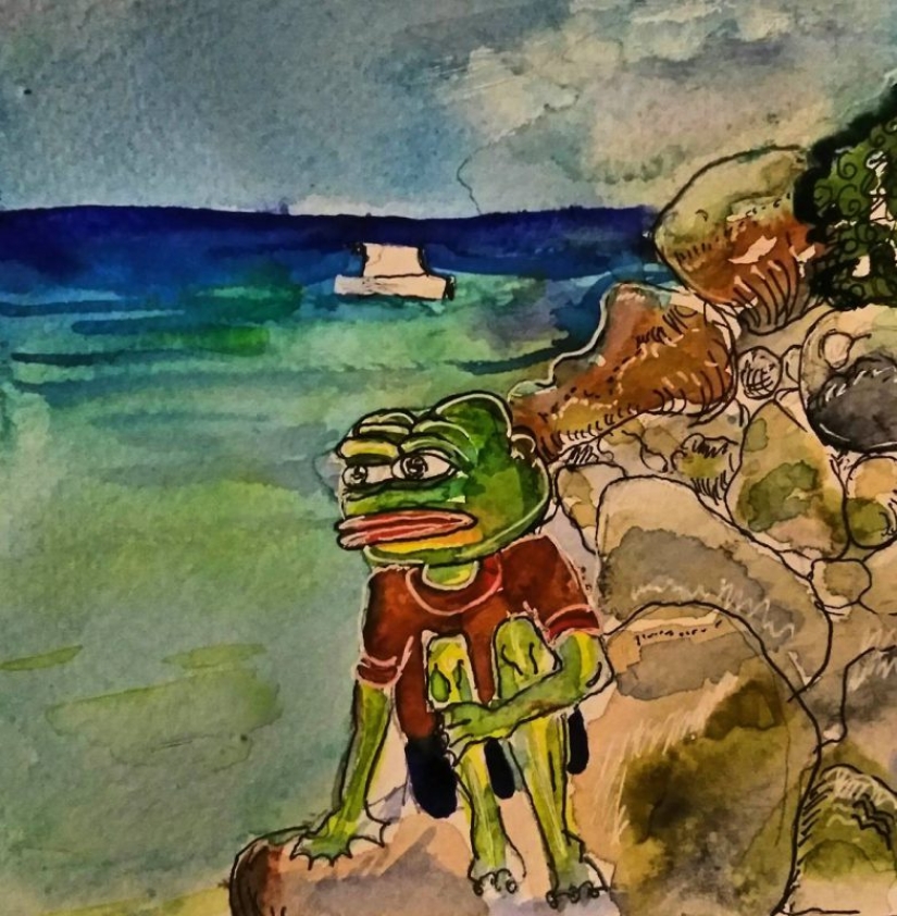 Michelangelo: an artist from St. Petersburg creates copies of world masterpieces with an Internet meme
