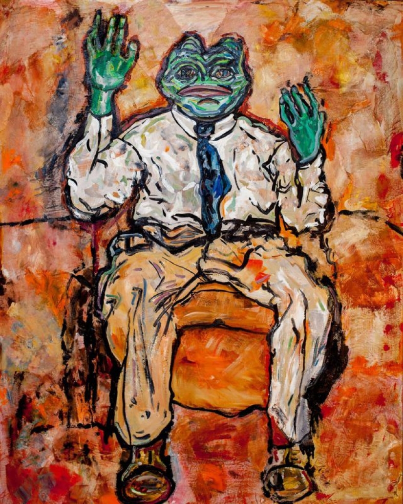 Michelangelo: an artist from St. Petersburg creates copies of world masterpieces with an Internet meme