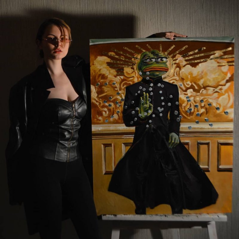 Michelangelo: an artist from St. Petersburg creates copies of world masterpieces with an Internet meme