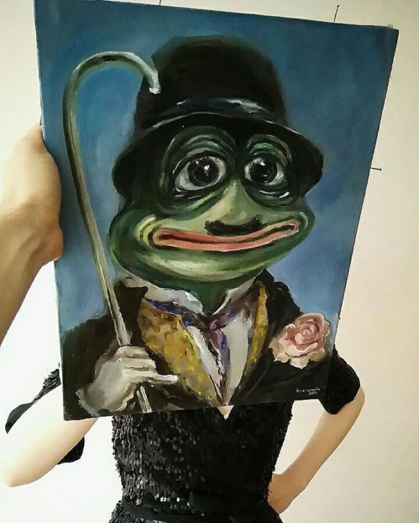 Miguel Ángel: un artista de San Petersburgo crea copias de obras maestras mundiales con un meme de Internet
