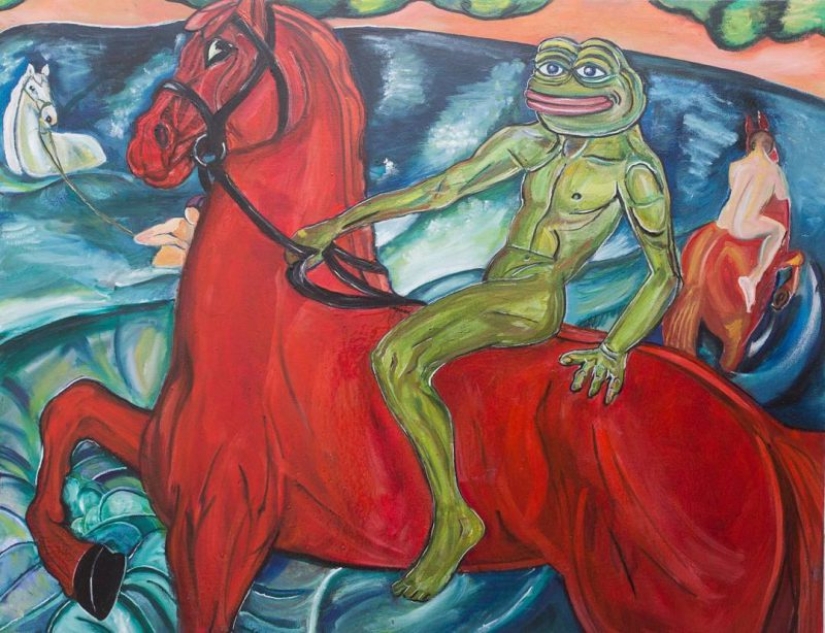 Miguel Ángel: un artista de San Petersburgo crea copias de obras maestras mundiales con un meme de Internet