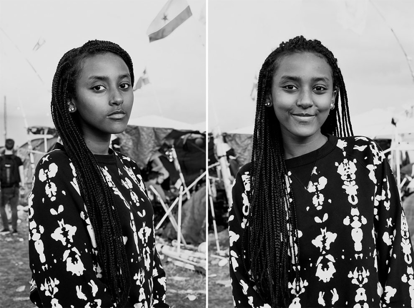 Milagro de un beso: Fotógrafo toma retratos antes y después de besar a extraños