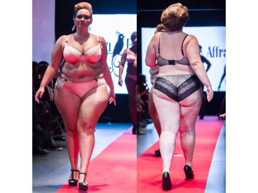 Models weighing from 100 kg. on the catwalks of Paris Models weighing from 100 kg. on the catwalks of Paris