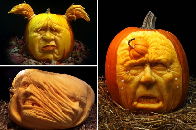 Monstruos de Calabaza en Halloween