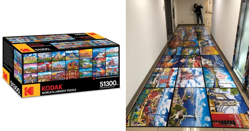 More than 50 thousand pieces: Kodak has released the world's largest puzzle More than 50 thousand pieces: Kodak has released the world's largest puzzle