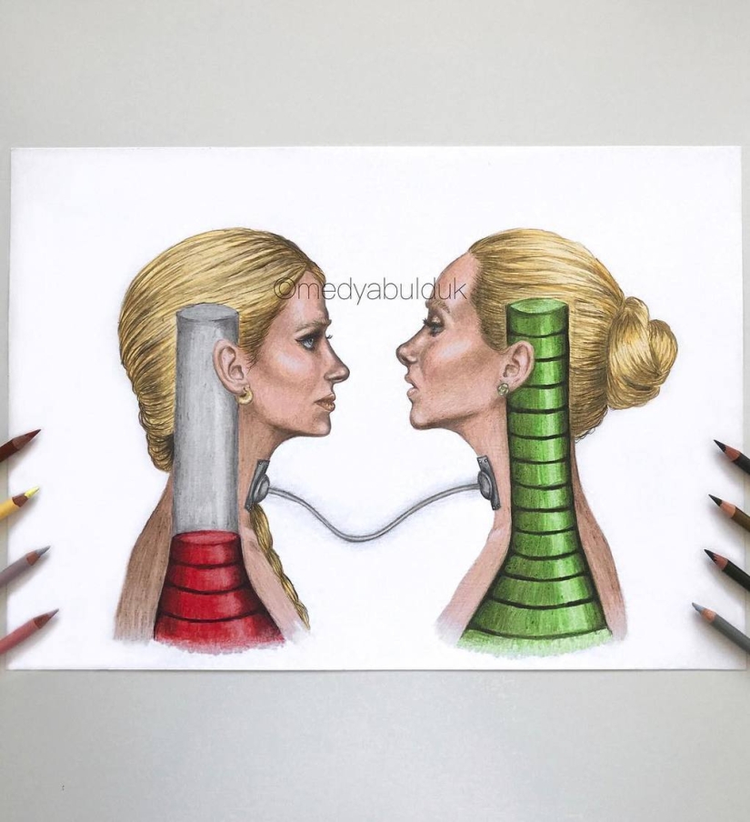 "Most of our problems are only in our minds": deep drawings that make you think