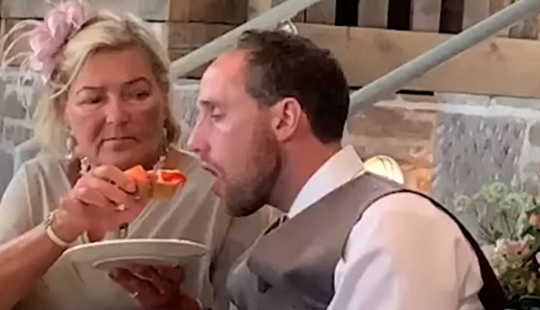 Mother-in-law of the year: caring Scottish woman fed drunk son-in-law at the wedding